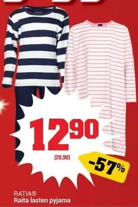 Raita lasten pyjama