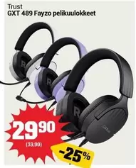 GXT 489 Fayzo pelikuulokkeet