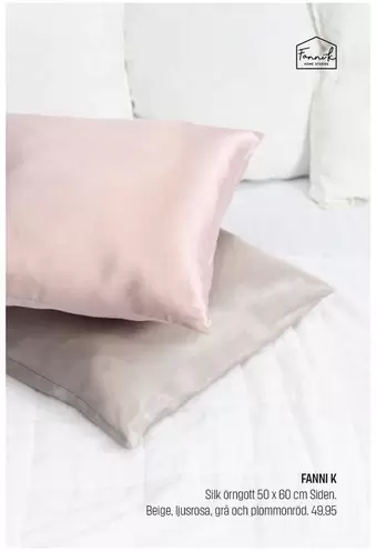 Silk örngott 50 x 60 cm Siden