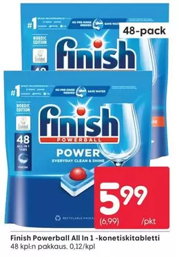 Nordic - Powerball All In 1-konetiskitabletti