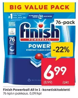 Nordic - Powerball All In 1 -konetiskitabletti