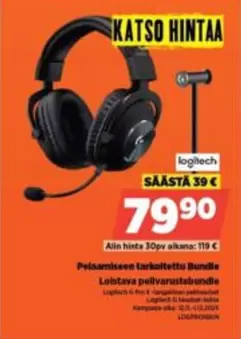 Logitech - Pelaamiseen tarkoitettu Bundie