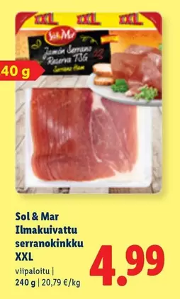 Ilmakuivattu serranokinkku XXL