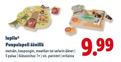 Puupalapeli äänillä