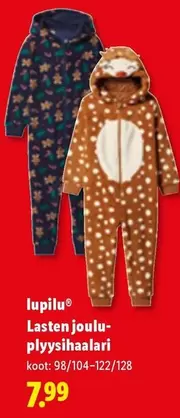 Lasten joulu-plyysihaalari