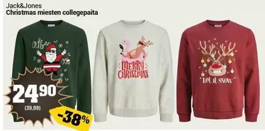 Christmas miesten collegepaita