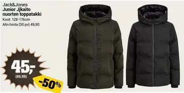 Junior Jjkaito nuorten toppatakki