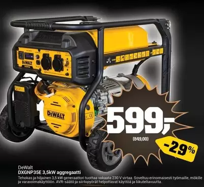 Dewalt - DXGNP35E 3,5kW aggregaatti