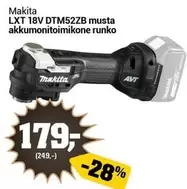 Makita - LXT 18V DTM52ZB musta akkumonitoimikone runko