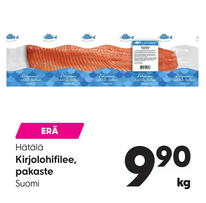 Kirjolohifilee, pakaste