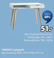 TAMHOLT työpöytä