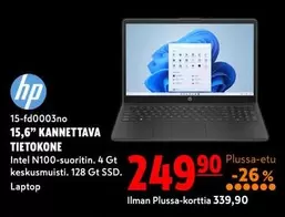 Hp - 15-fd0003no 15,6" KANNETTAVA TIETOKONE