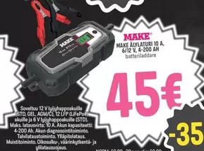 ALYLATURI 10 A, 6/12 V, 4-200 AH