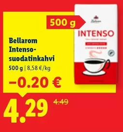 Intenso-suodatinkahvi