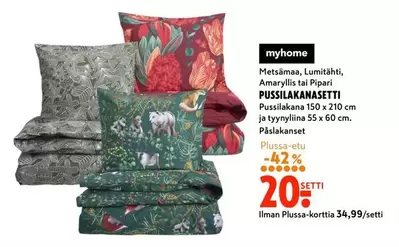 Metsämaa, Lumitähti, Amaryllis tai Pipari PUSSILAKANASETTI