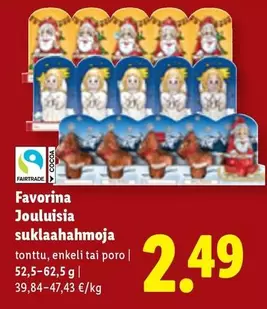 Jouluisia suklaahahmoja
