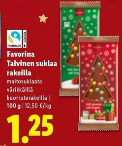 Talvinen suklaa rakeilla