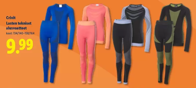 Lasten tekniset alusvaatteet