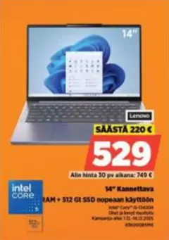 Intel - 14" Kannettava