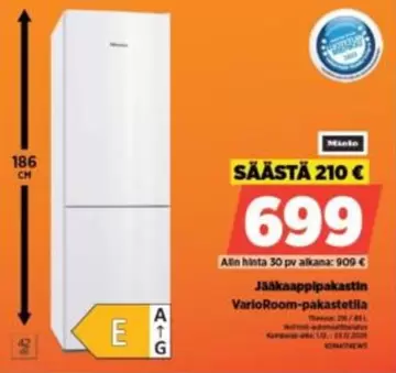 Miele - Jääkaappipakastin