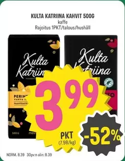 KULTA KATRIINA KAHVIT 500G