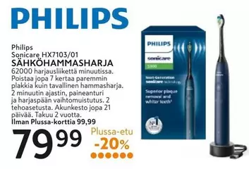 Sonicare HX7103/01 SÄHKÖHAMMASHARJA