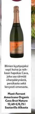 Americano Organic Cava Brut Nature