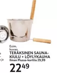 TERÄKSINEN SAUNA-KIULU + LÖYLYKAUHA