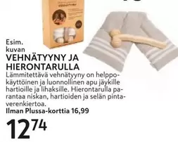 VEHNÄTYYNY JA HIERONTARULLA