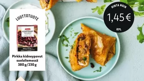 kidneypavut suolaliemessä