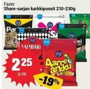 Share-sarjan karkkipussit