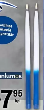 vallliset lätevät synttilät