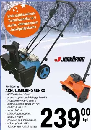 Makita - AKKULUMILINKO RUNKO