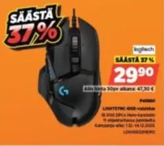 Logitech - LIGHTSYNC G502 -hiiren