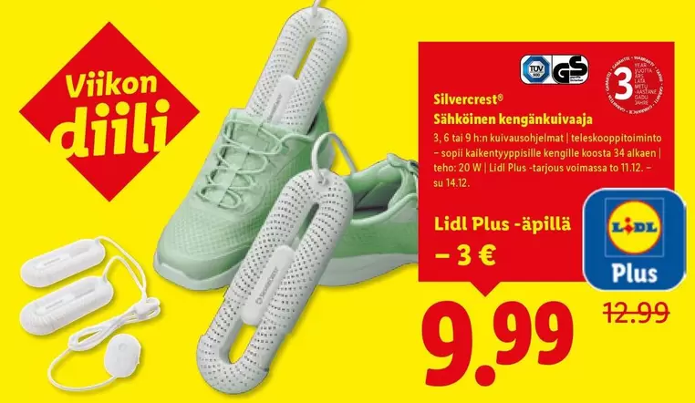 Sähköinen kengänkuivaaja