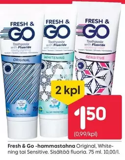 Original - hammastahna , Whitening tai Sensitive