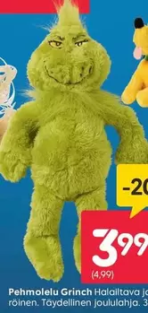 Pehmolelu Grinch