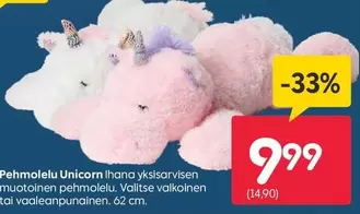 Pehmolelu Unicorn