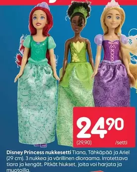 Ariel - nukkesetti Tiana, Tähkäpää ja