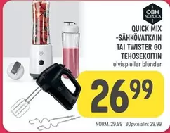 Obh Nordica - QUICK MIX -SÄHKÖVATKAIN TAI TWISTER GO TEHOSEKOITIN