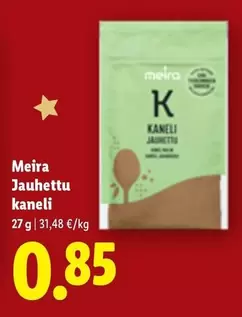 Jauhettu kaneli