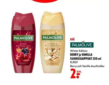 BERRY ja VANILLA SUIHKUSAIPPUAT