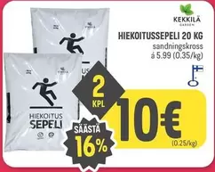 HIEKOITUSSEPELI 20 KG
