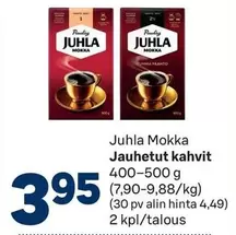 Juhla Mokka Jauhetut kahvit
