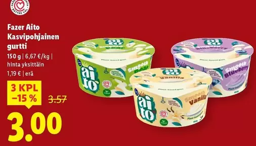 Kasvipohjainen gurtti