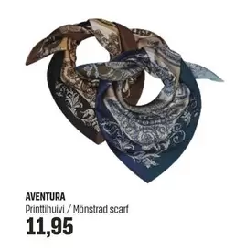 Printtihuivi/ Mönstrad scarf