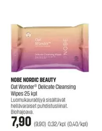Nordic - Oat Wonder Delicate Cleansing Wipes 25 kpl