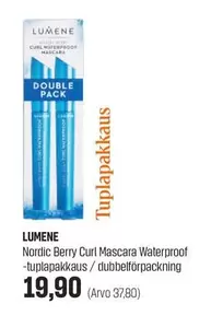 Nordic -  Berry Curl Mascara Waterproof -tuplapakkaus / dubbelförpackning