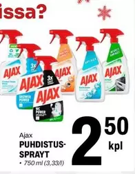 Ajax - PUHDISTUS-SPRAYT