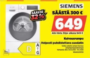 Siemens - Kulvausrumpu